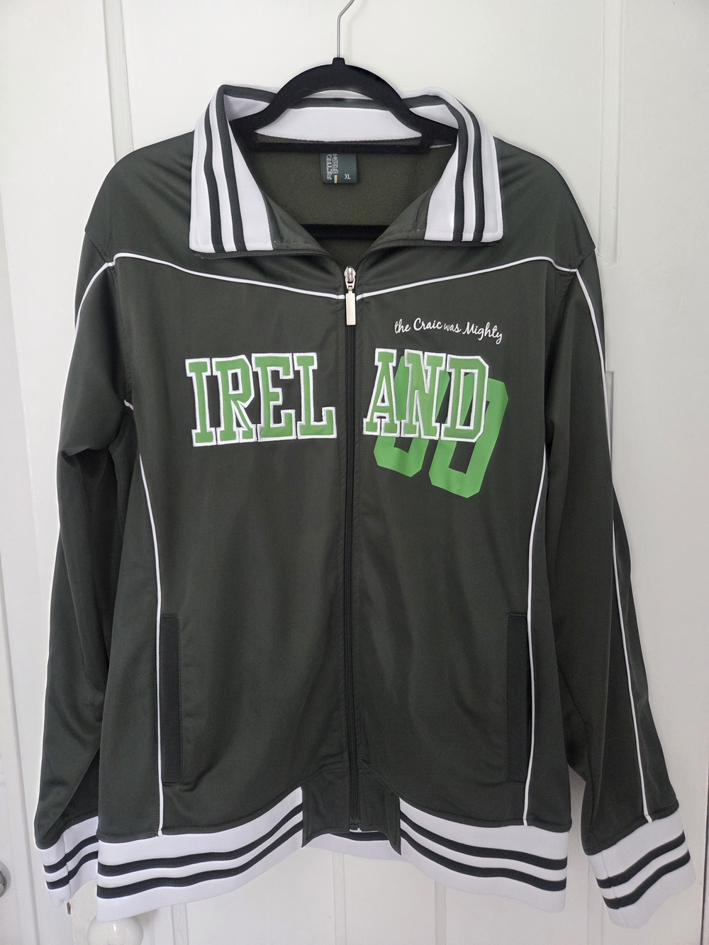 Ireland Green Varsity Bomber Jacket
